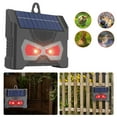 ShYlai Solar Powered Ultrasonic Animal Repeller Deer Skunk Raccoon