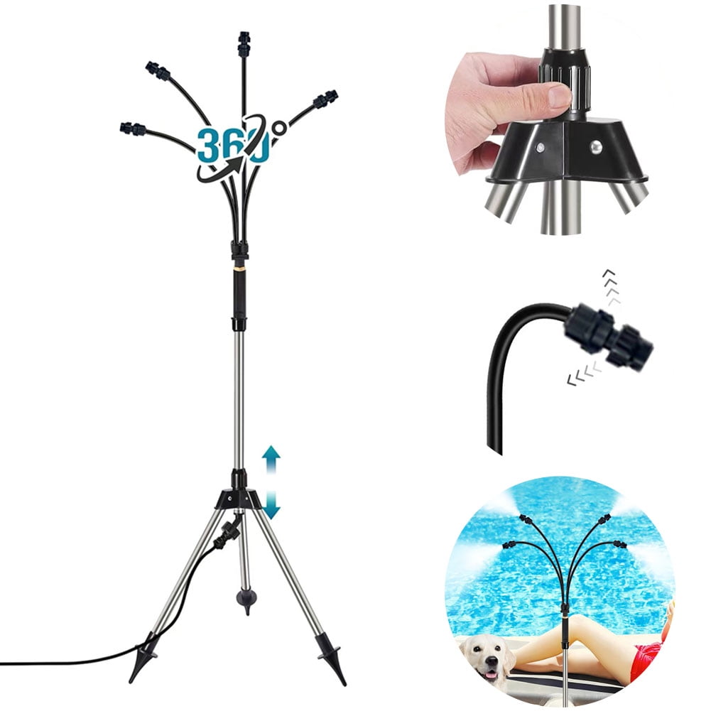 ShYlai Standing Misting Cooling System Adjustable Height Portable