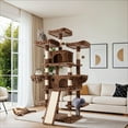 thumbnail image 1 of Sha Cerlin 68" X Large Cat Tree and Tower for Cats with Condo House, Sisal Scratching Board & Posts, Leopard Print, 1 of 8