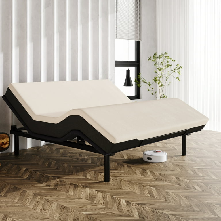 Adjustable bed frame queen walmart deals