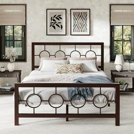 King size bed frame with headboard walmart cheap