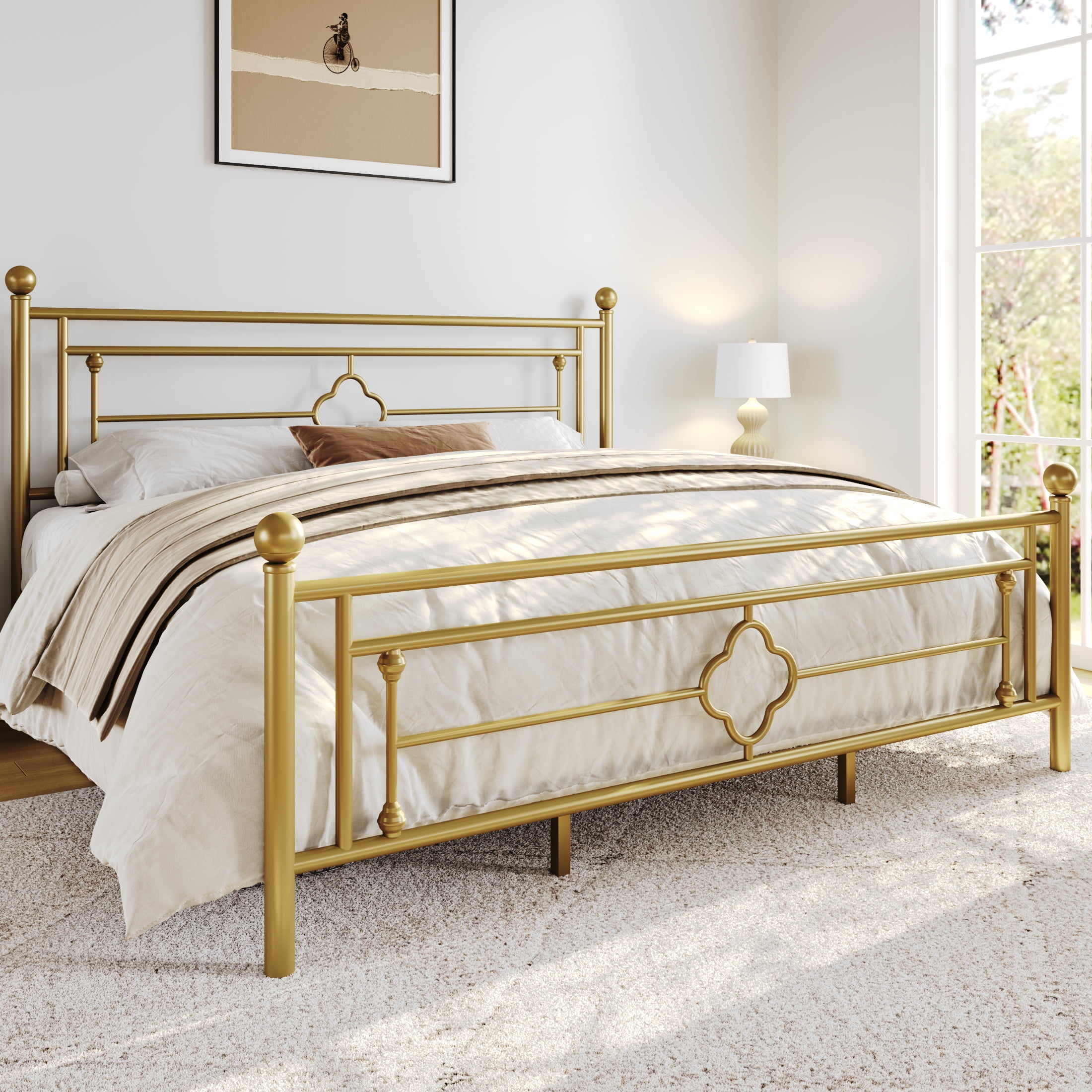 Gold king headboard discount