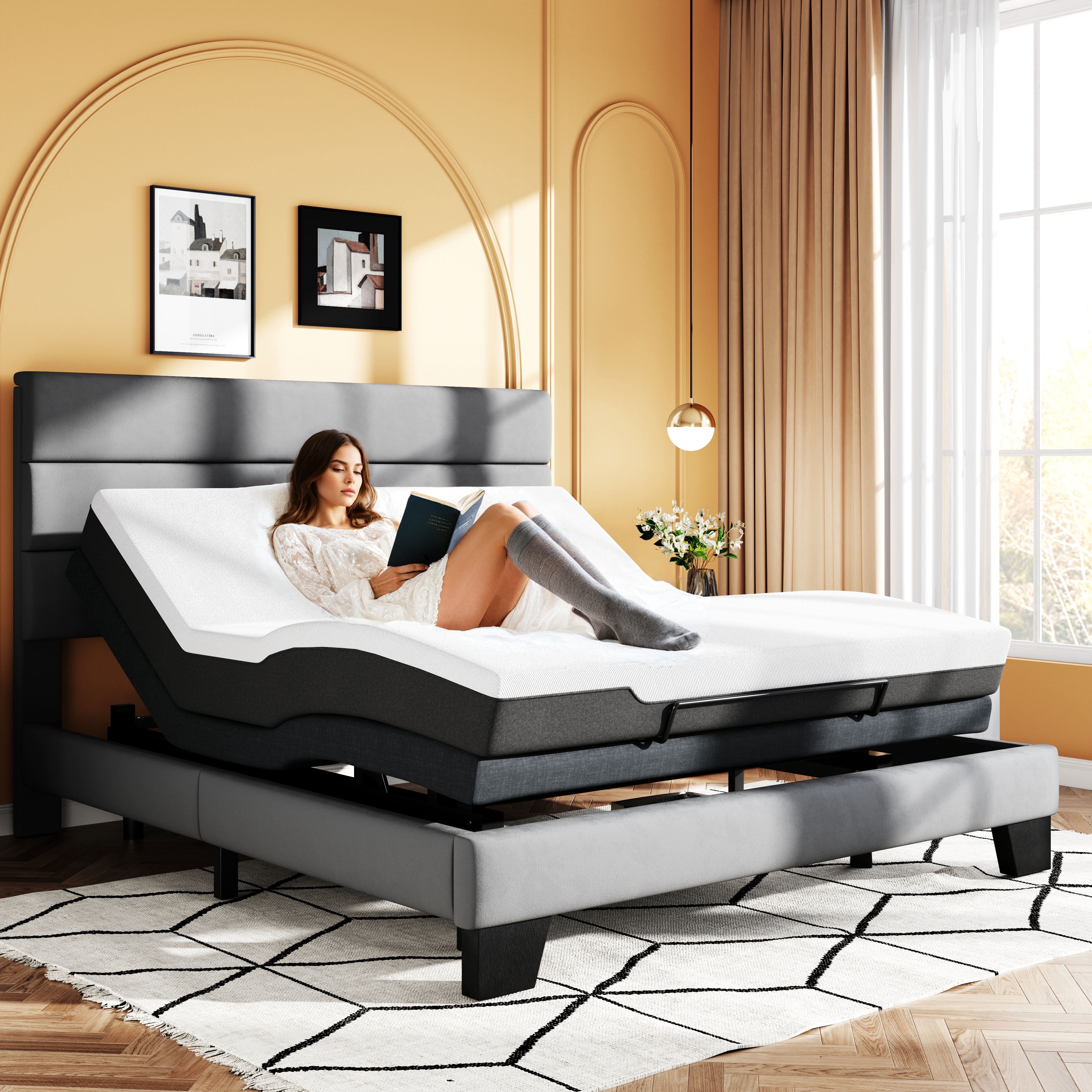 Cool Adjustable Bed Frame King Size Photos