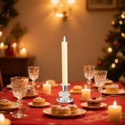Shabbat Candlesticks Candle Holders Silver, Candlesticks Set of 2, Compact Judaica Gift for Shabbos, Jewish Weddings & Holidays