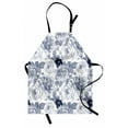 thumbnail image 1 of Shabby Chic Apron Garden Spring Roses Buds with Leaves Flowers Romantic Image Artwork, Unisex Kitchen Bib Apron with Adjustable Neck for Cooking Baking Gardening, Blue Grey and White, by Ambesonne, 1 of 3