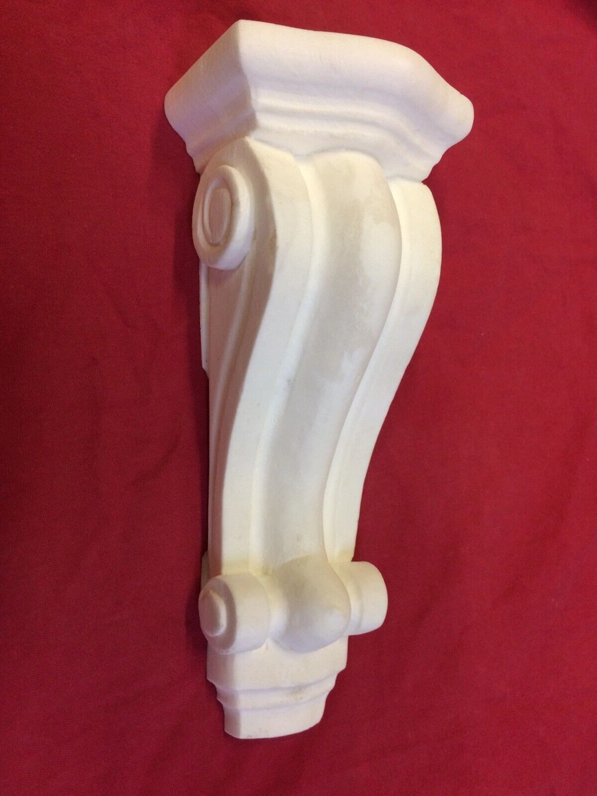 Shabby Chic Carved Swag White Long Post Diy Architectural Furniture Applique