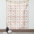 thumbnail image 1 of Shabby Chic Decor Tapestry, Curvy Borders Rose Blooms Retro Feminine Flora Waves Garland Inspired, Wall Hanging for Bedroom Living Room Dorm Decor, 40W X 60L Inches, Multicolor, by Ambesonne, 1 of 5