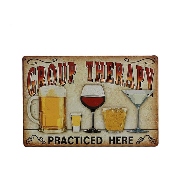 Shabby Chic Retro Tin Plaque Tavern Bar Decor Poster GROUP
