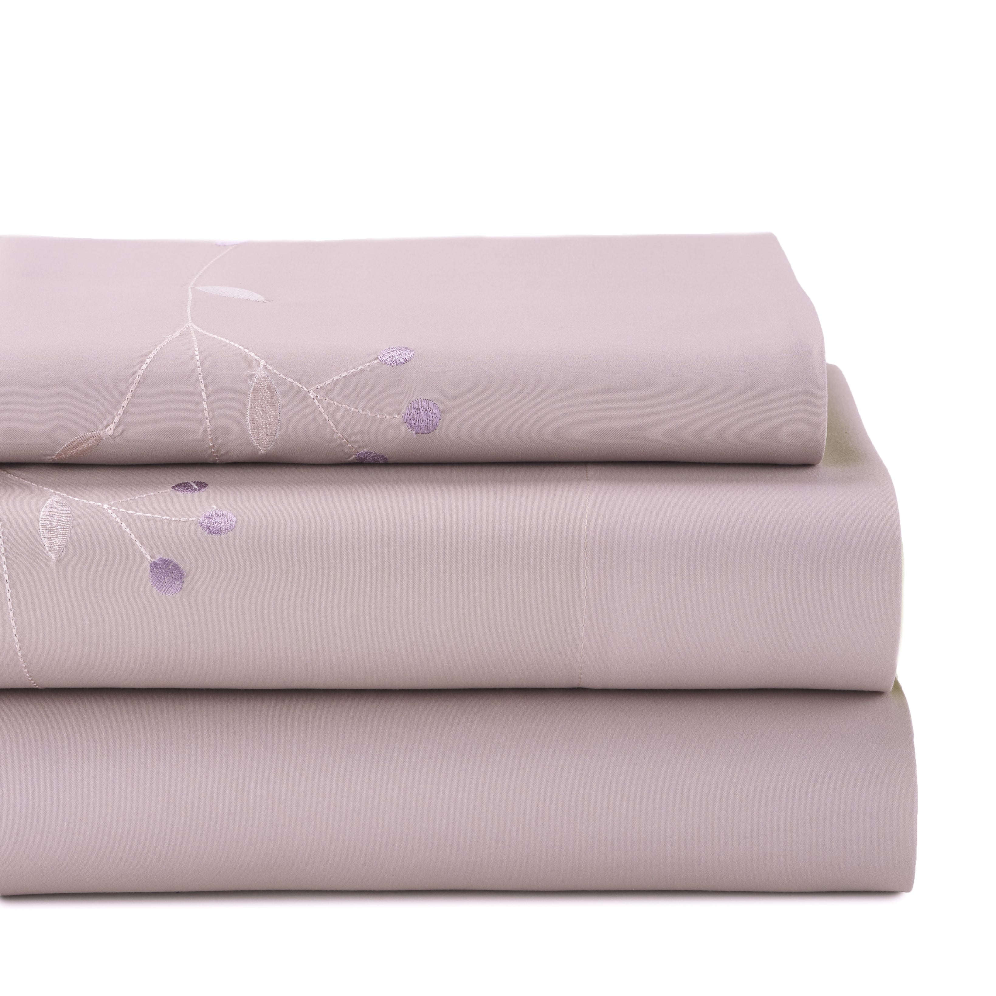 Shabby Chic Sheet Set Elegant Summer Bedding King, Mauve