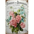 thumbnail image 1 of Shabby Chic Tin Sign Wall Decor Floral Roses Metal Signs Cottage Style 12x16 Inch, 1 of 6