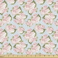 thumbnail image 1 of Ambesonne Shabby Flora Fabric by the Yard Upholstery, English Garden Plant, 1 Yard, Multicolor, 1 of 4