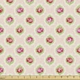 thumbnail image 1 of Ambesonne Shabby Flora Fabric by the Yard Upholstery, Rose Damask Old, 1 Yard, Multicolor, 1 of 4