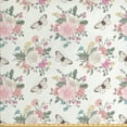 thumbnail image 1 of Ambesonne Flowers Fabric by the Yard Upholstery, Roses Bouquet, 2 Yards, Pale Pink Green, 1 of 4