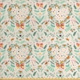 thumbnail image 1 of Ambesonne Flowers Fabric by the Yard Upholstery, Vintage Hearts Ribbons, 5 Yards, Beige Mint, 1 of 4