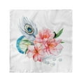 thumbnail image 1 of Shabby Flora Head Scarf, Peony and Peacock, Head Wrap, 3 Sizes, by Ambesonne, 1 of 2