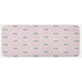 thumbnail image 1 of Shabby Flora Kitchen Mat, Retro Style Polka Dotted Backdrop and Floral Motifs Roses Cottage, Plush Decorative Kitchen Mat with Non Slip Backing, 47" X 19", Pale Pink Seafoam White, by Ambesonne, 1 of 1