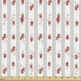thumbnail image 1 of Ambesonne Shabby Flora Fabric by the Yard Upholstery, Rose Blooms, 10 Yards, Dark Coral Pale Blue, 1 of 4