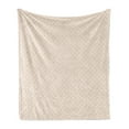 thumbnail image 1 of Shabby Flora Soft Flannel Fleece Blanket, Big and Little Graphic Flower Motifs Symmetric Retro Spring Pattern, Cozy Plush for Indoor and Outdoor Use, 70" x 90", Peach Coral Pale Blue, by Ambesonne, 1 of 5