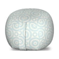 thumbnail image 1 of Shabby Flora Storage Toy Bag Chair, Big Little Nested Symmetric Circles Dots Geometric Vintage Tile Pattern, Stuffed Animal Organizer Washable Bag, Large Size, Cream Pale Blue, by Ambesonne, 1 of 3