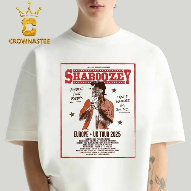Shaboozey Europe UK Tour 2025 Dates Schedule Classic TShirt
