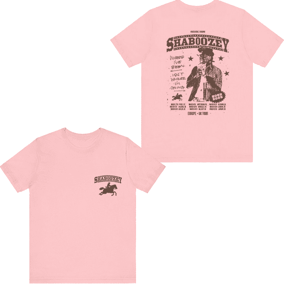 Shaboozey Merch Euro 2025 Tour T-shirt Fashion Unisex Short Sleeve Casual Tee