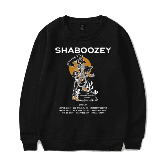 Shaboozey Merch Sweatshirt 2024 Tour Merch Hoodies Men Women Long Sleeves Crewneck Country Music Streetwear