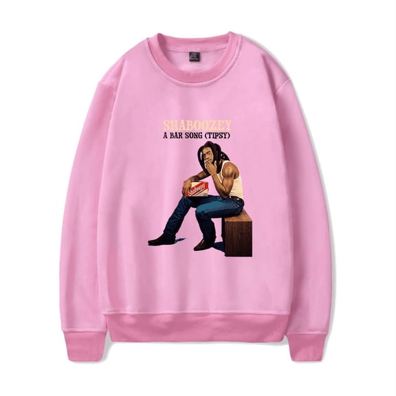 Shaboozey Merch Sweatshirt A Bar Song Tipsy Album Merch Hoodies Casual Long Sleeve Streetwear Mens Women Sweatshirts
