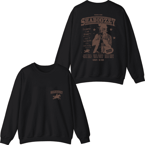 Shaboozey Merch Western Star Crewneck Sweatshirt Fashion Unisex Men Women Long Sleeve