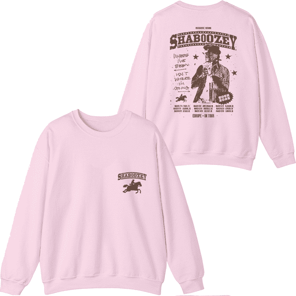 Shaboozey Merch Western Star Crewneck Sweatshirt Fashion Unisex Men Women Long Sleeve