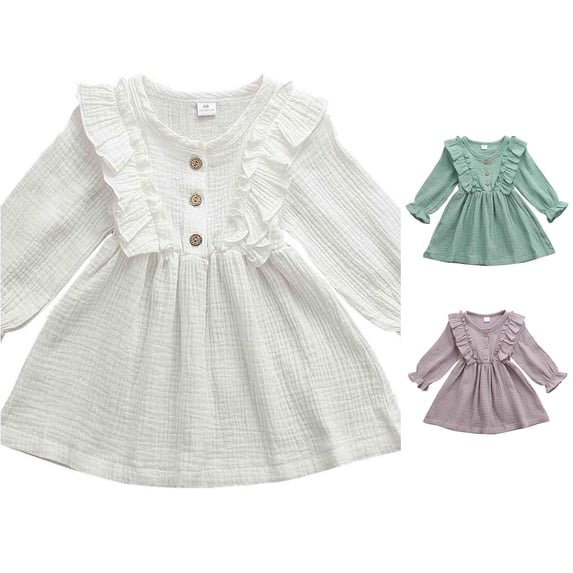 Shachafan And Autumn Girls Ruffle Dress Color Pleated Style Casual Party Wear For Toddler Children Elegant Daily Outfit Heart Dresses