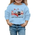 thumbnail image 1 of Shachafan Autumn And Winter Valentine's Day Fashionable Print Children's Hooded Sweatshirt Chopstick Hoodie Young Girls Clothes, 1 of 4