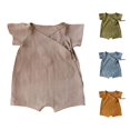 thumbnail image 1 of Shachafan Baby Girls Romper Short Sleeve Jumpsuit Summer Bodysuit Baby Girl Patriotic Clothes, 1 of 3