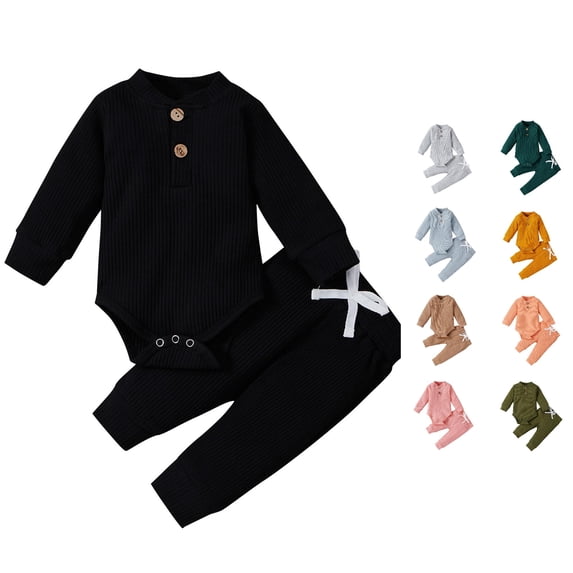 Shachafan Baby Girls Winter Outfits Sets Warm Long Sleeve Romper Pants Two Piece Set Soft Toddler Clothes For Daily Wear Girl Outfits for Juniors