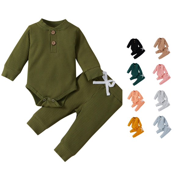 Shachafan Baby Girls Winter Outfits Sets Warm Long Sleeve Romper Pants Two Piece Set Soft Toddler Clothes For Daily Wear Girl Outfits for Juniors