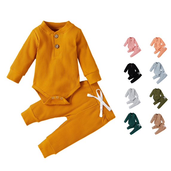 Shachafan Baby Girls Winter Outfits Sets Warm Long Sleeve Romper Pants Two Piece Set Soft Toddler Clothes For Daily Wear Girl Outfits for Juniors
