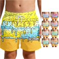 thumbnail image 1 of Shachafan Boys Beach Shorts With Gradient Ice Print For Summer Lightweight Swim Trunks For Kids Comfortable Fit Ideal For Sand And Surf Checke Shorts, 1 of 5