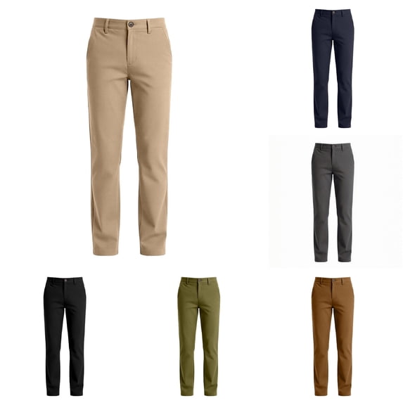 Shachafan Boys Casual Pants With Comfortable Elastic Waistband And For Everyday Play And School Leg Warmers Kids Boys