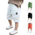 thumbnail image 1 of Shachafan Boys Summer Shorts Casual Cargo Pants For Toddler Kids Outdoor Playwear Soft Breathable Elastic Waistband Basketball Pants Men, 1 of 3