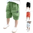thumbnail image 1 of Shachafan Boys Summer Shorts Casual Cargo Pants For Toddler Kids Outdoor Playwear Soft Breathable Elastic Waistband Basketball Pants Men, 1 of 3
