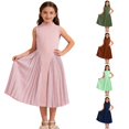 thumbnail image 1 of Shachafan Elegant Girls Long Dress With Pleated Skirt And Sleeveless Design For Summer Formal Occasions And Party Wear Youth Dress Shirt, 1 of 9