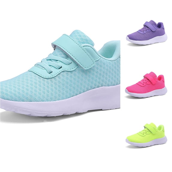 Shachafan Fashion Autumn Children Girls Sports Shoes Flat Thick Bottom Lightweight Non Lace Up Easy To Wear Mesh Upper Breathable And Comfortable Toddler Girl Tennis Shoes Size 8