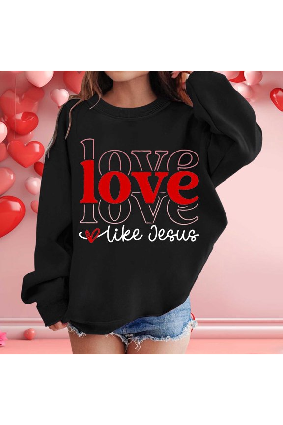 Girl's Graphic Prints Sweatshirt Crewneck Long Sleeve Cute Drop Shoulder Pullover Tops Get That Outta Here Hoodie Cat Ear Sweater for Girls