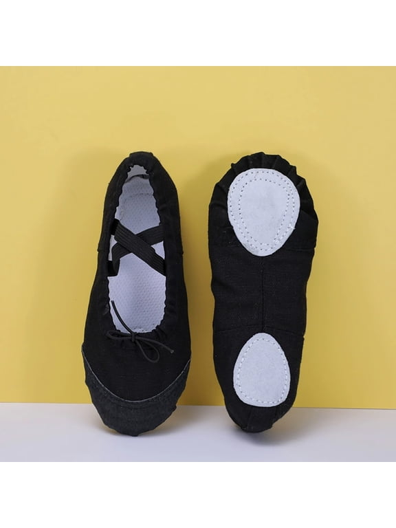 Girls Ballet Dance Shoes For Performance And Gymnastics Training Full Sole Sneakers With Laces Sneaker Size 2