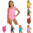 thumbnail image 1 of Shachafan Girlsâ Beachwear Piece Swimsuit For Girls With Ruffle And Solid Pattern Summer / Beach For Girls Lightweight Sun Protective Swimwear Guards Toddlers, 1 of 6