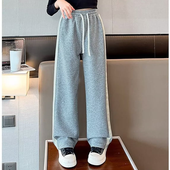 Shachafan Girls Casual Pants Straight Leg Joggers Loose Fit Trousers For Big Kids Youth Outdoor Sweatpants Streetwear Leggings Kids