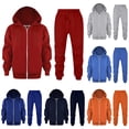 thumbnail image 1 of Shachafan Girls Long Sleeve Hooded Zip Up Pullover And Jogger Pants Casual Athletic Outfit For Fall Winter Season Playwear Blanket Set Baby, 1 of 9