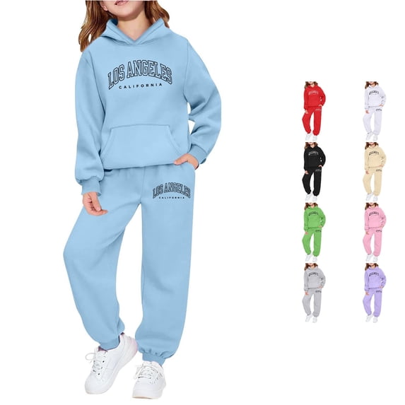 Shachafan Girls' Long Sleeve Hoodie And Sweatshirt With Letter Print For Casual Wear And Outdoor Activities Young Girls Outfits
