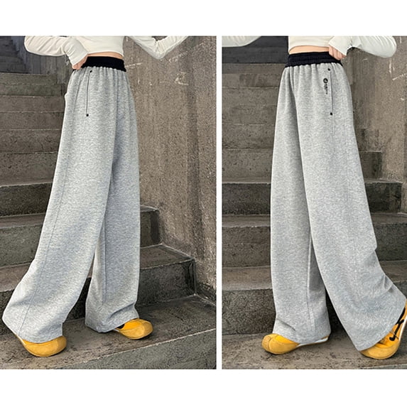 Shachafan Girls Pants Elastic Sweatpants Solid Color Casual Joggers For 4 12 Years 2t Girls Winter Clothes