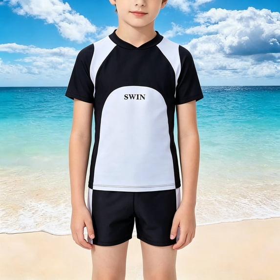 Shachafan Girls Swimwear Split Training For Children Swimwear For Boys And Girls Season Training For Older Kids Girls Swimsuit with Guard