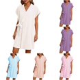 thumbnail image 1 of Shachafan Home Robe: Soft Absorbent Cozy Bathrobe For After Shower Or Thickened Comfort Soft Wear Anytime Sleepwear Ladies plus Size Robes with Pockets, 1 of 4